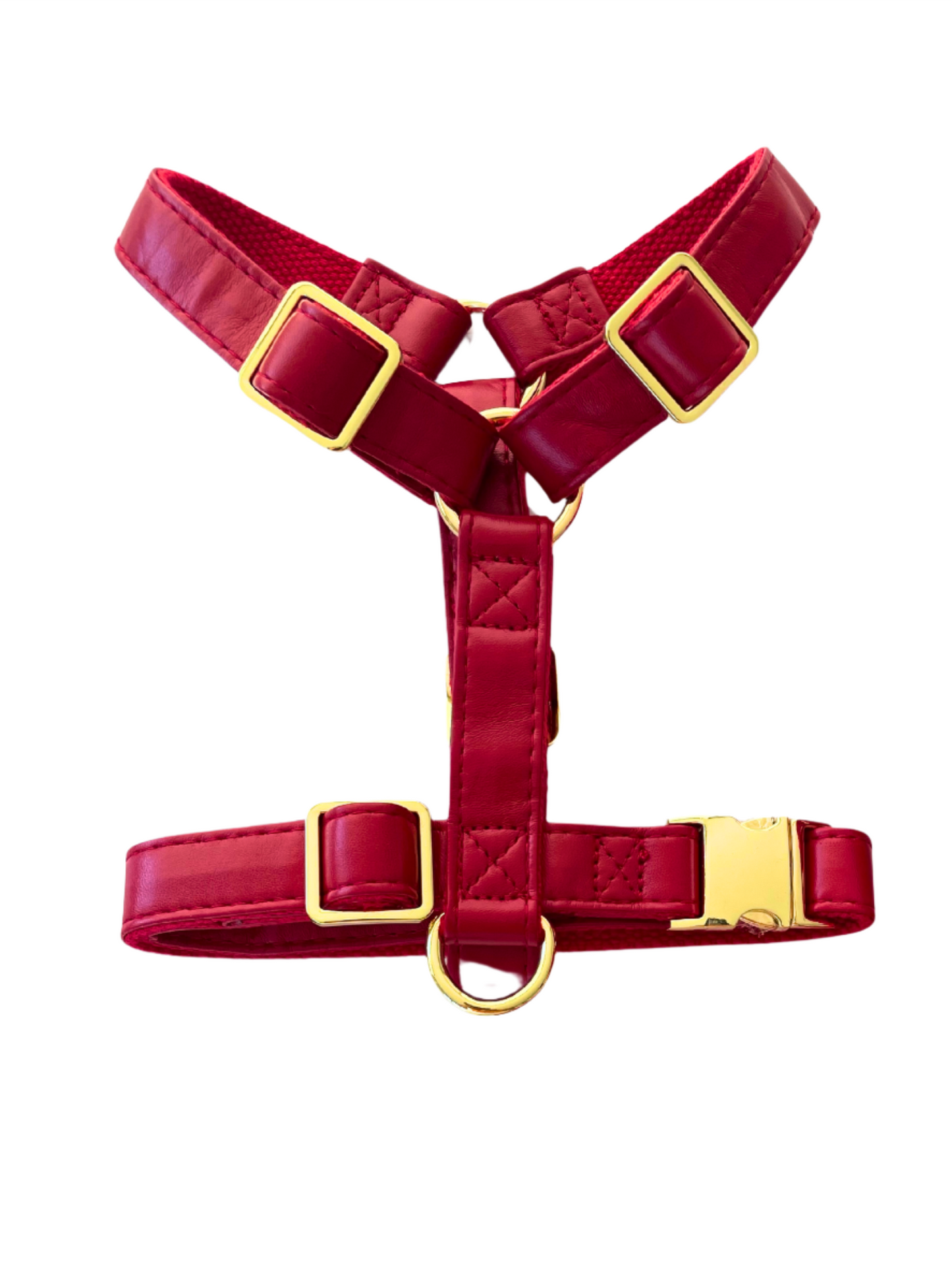 Vegan Leather Harness & Braided Rope Leash Bundle