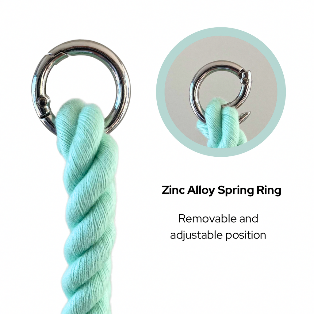 Classic cotton braided rope leash for dogs, sturdy and stylish - Kostbar Pet Club
