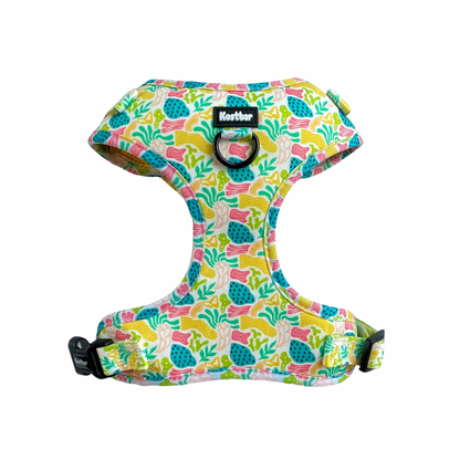 Soft neoprene Bubble Gum harness, adjustable and breathable for pets - Kostbar Pet Club
