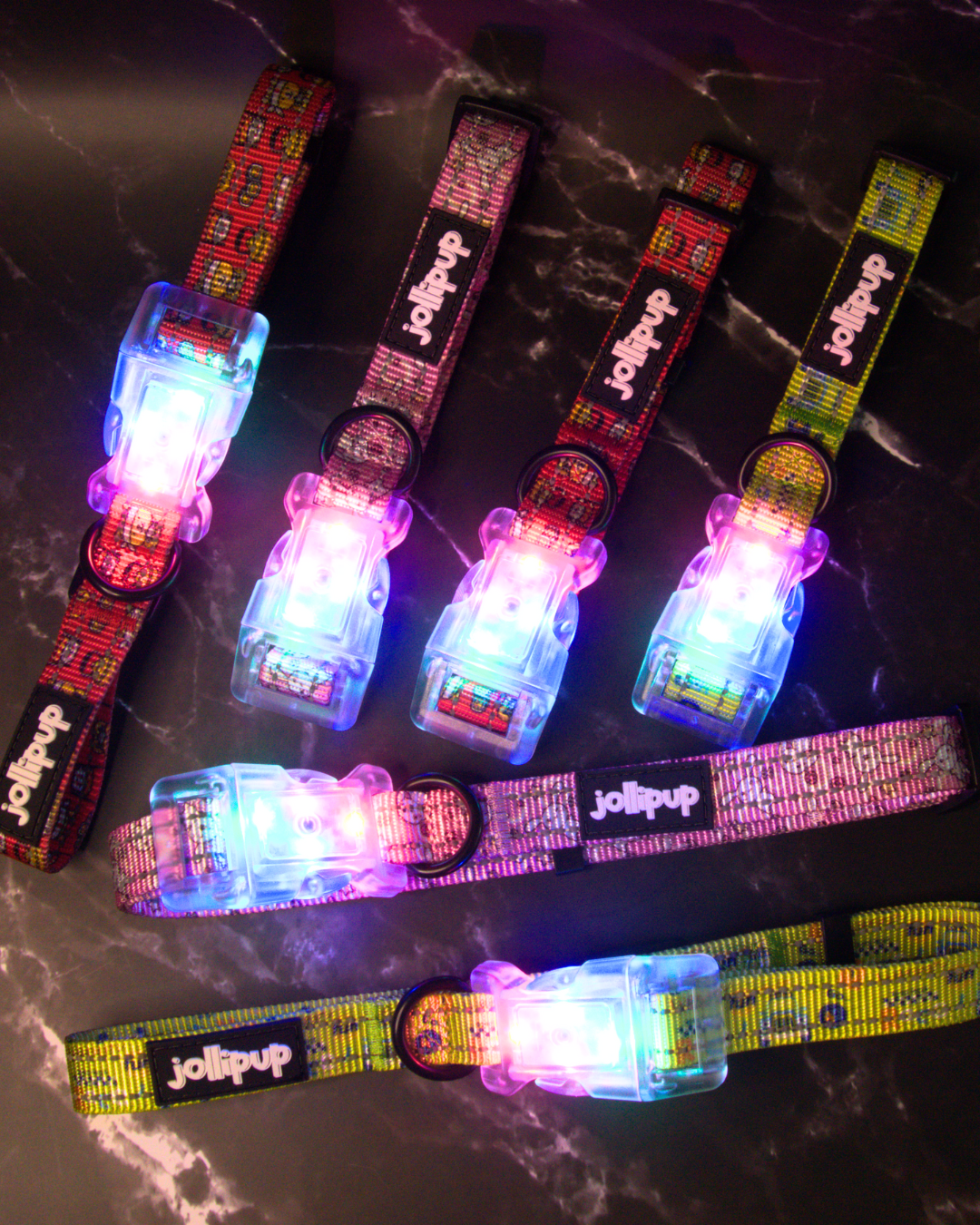 Kawaii Doodles Polyester LED Light Collar