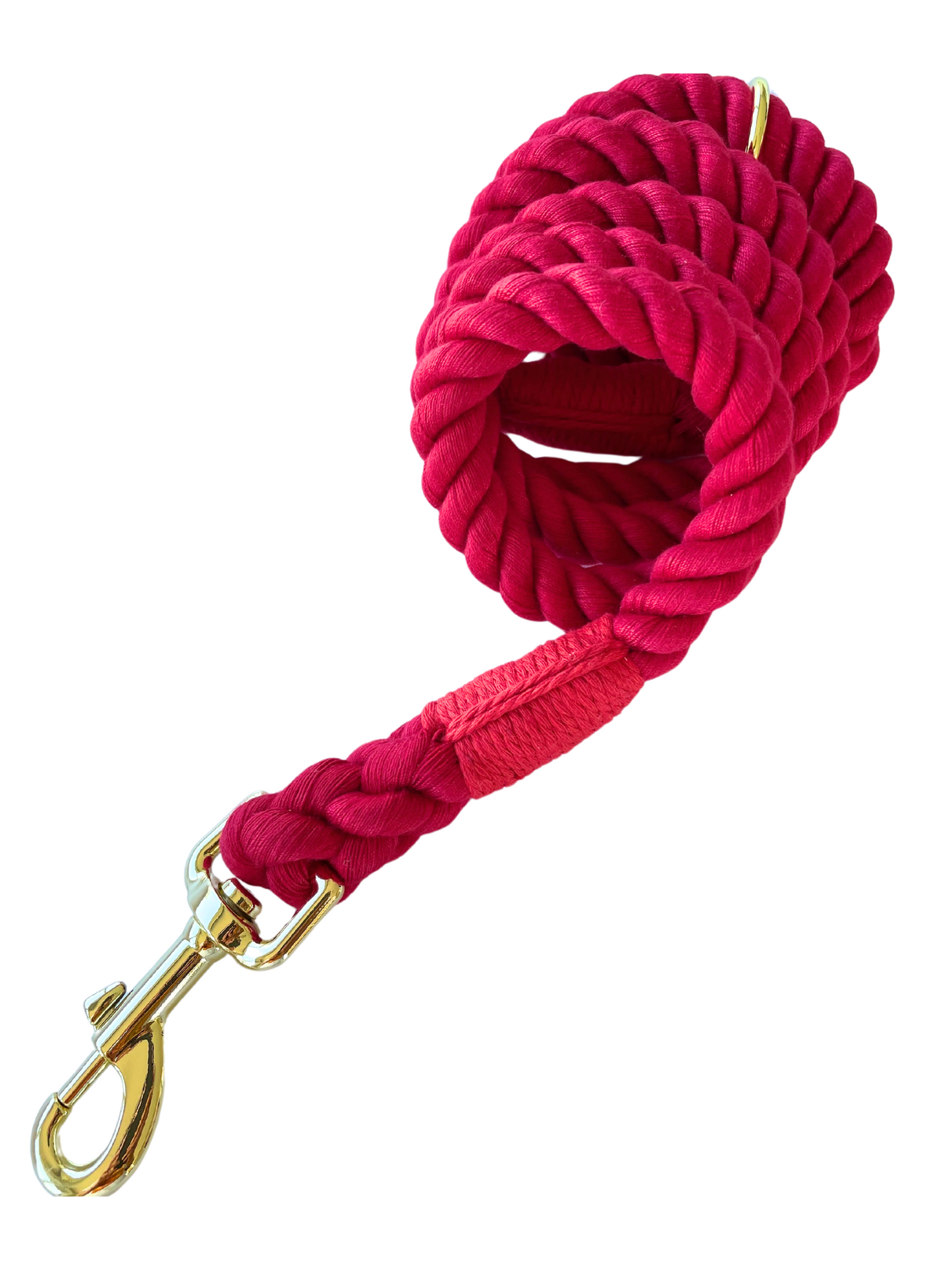 Vegan Leather Harness & Braided Rope Leash Bundle