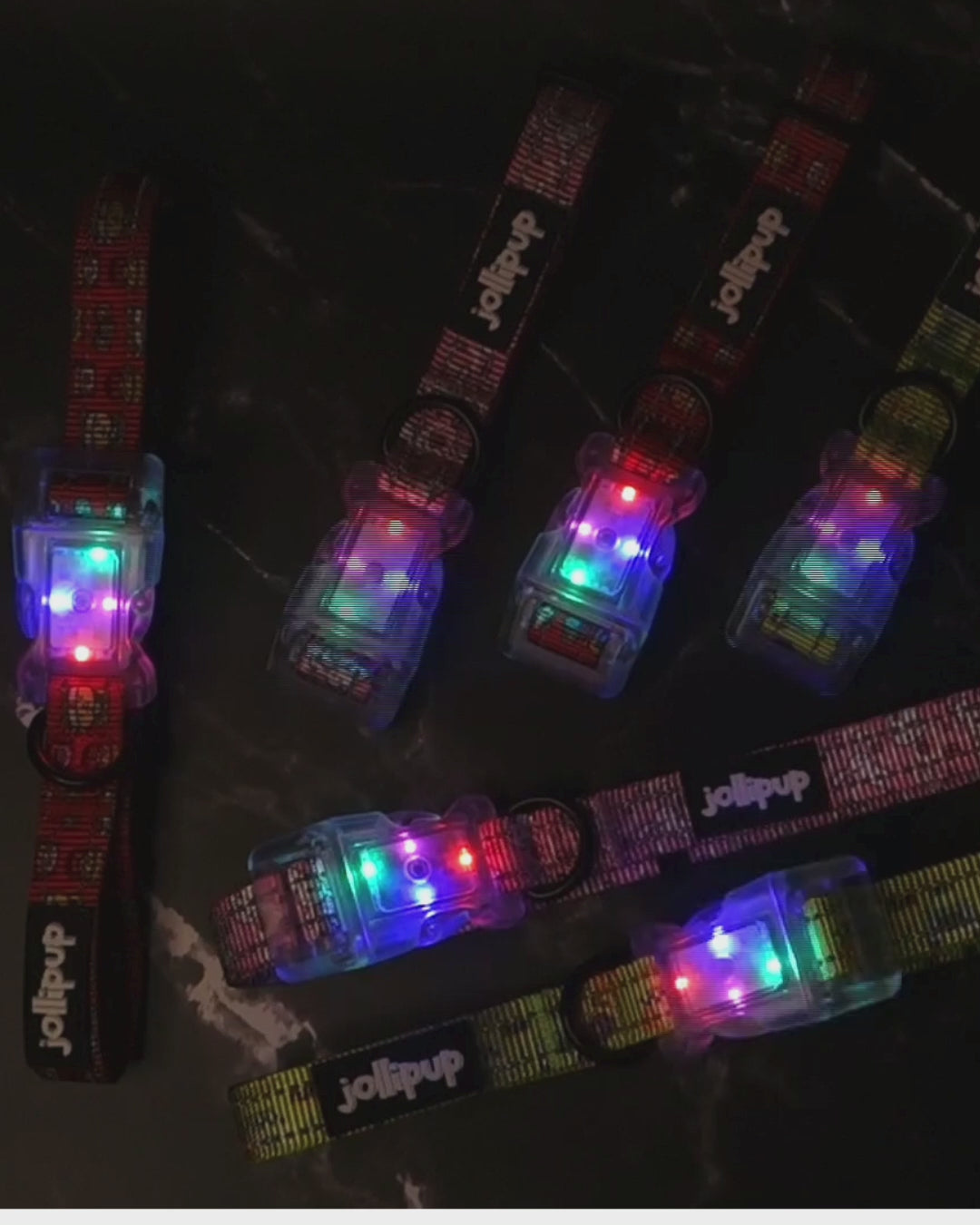 Kawaii Doodles Polyester LED Light Collar